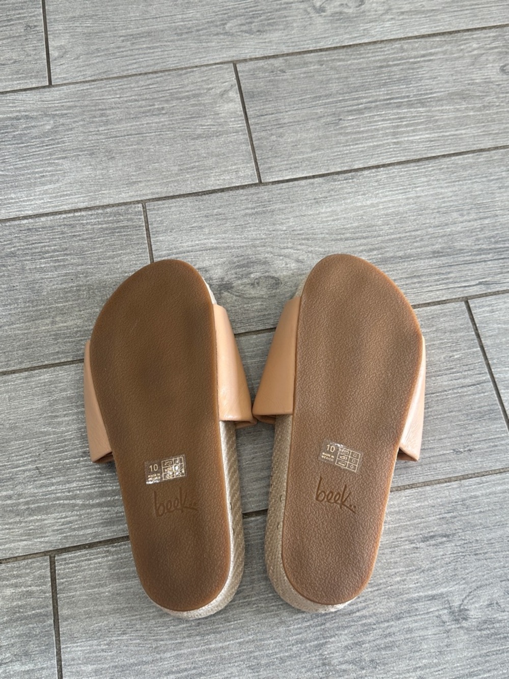 Beek Pelican Jute Platform Sandals New! - Picture 12 of 13